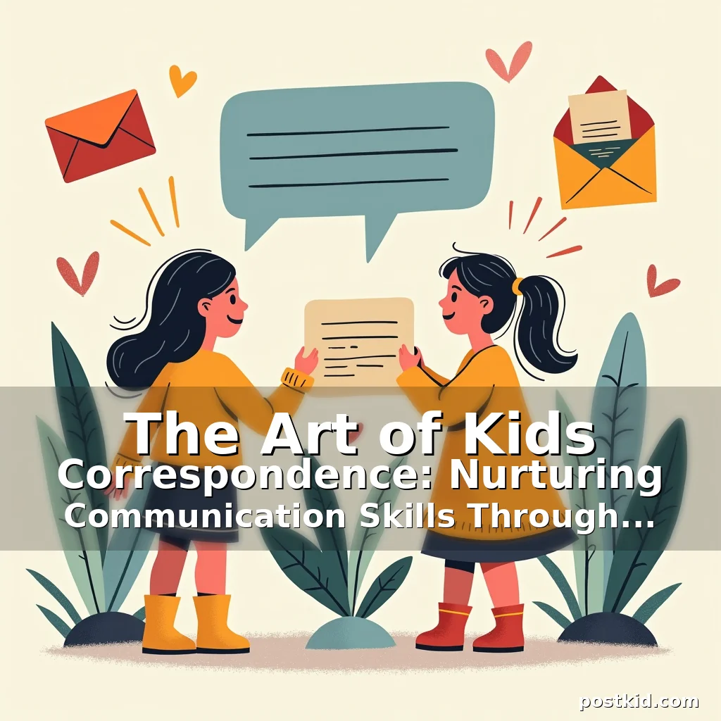 Read more about the article The Art of Kids Correspondence: Nurturing Communication Skills Through Letters and Messages