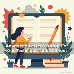 Artistic representation for Advanced Letter Writing For Kids Techniques and Methods