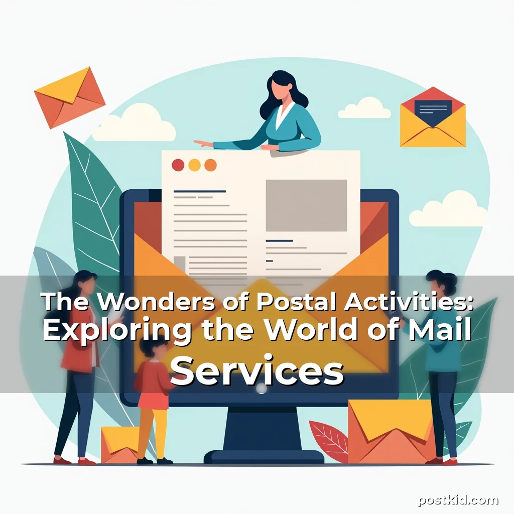 Read more about the article The Wonders of Postal Activities: Exploring the World of Mail Services